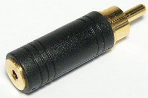 RCA Plug To 2.5mm Audio Jack Mono Gold